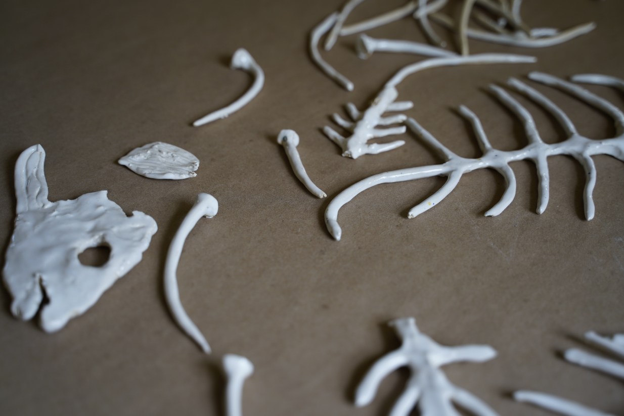 Ceramic Fish Bones